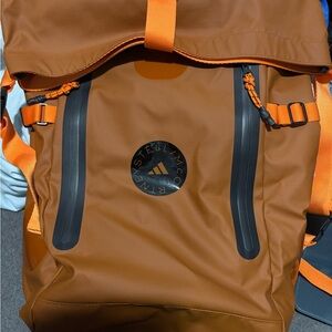 Adidas Orange/Brown Backpack Very Large New without tags